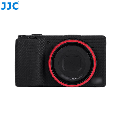 Kryt objektívu JJC pre RICOH GR IIIx červený