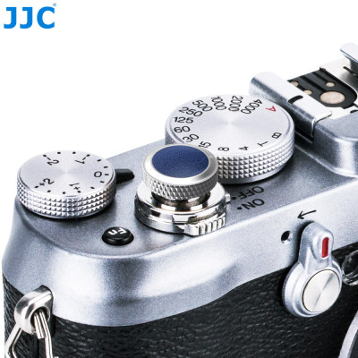 JJC SRB-GR BLUE Luxusní tlačítko spouště pro jemné spouštění fotoaparátu, modré