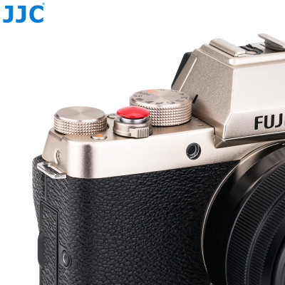 JJC SRB-NSBR  Nalepovací tlačítko na nešroubované spouště fotoaparátu, červené