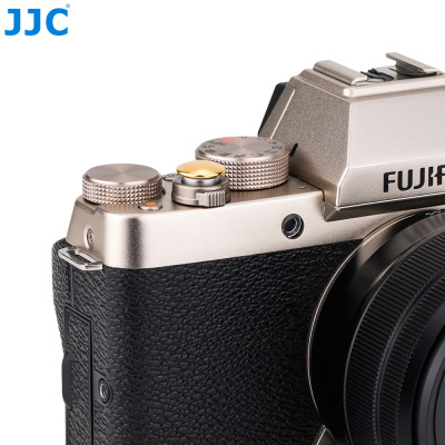 JJC SRB-NSBDGD Nalepovacie tlačidlo pre odskrutkovanú spúšť fotoaparátu, zlaté