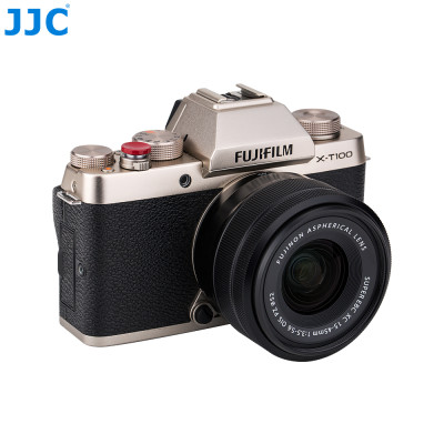 JJC SRB-NSCDR Nalepovacie tlačidlo pre odskrutkovanú spúšť fotoaparátu, tmavočervené