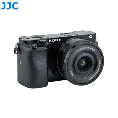 JJC SRB-NSCBK Nalepovacie tlačidlo pre odskrutkovanú spúšť fotoaparátu, čierne