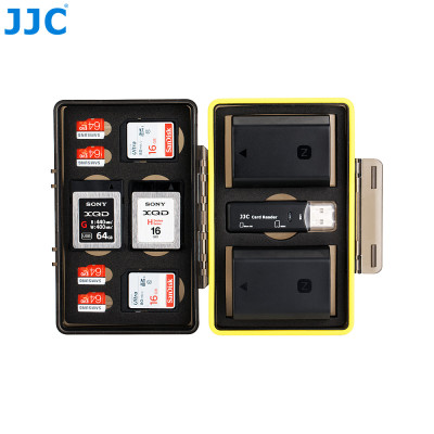JJC BC-3UN1   Plastový box na baterie NP, SD karty, čtečku a jiné