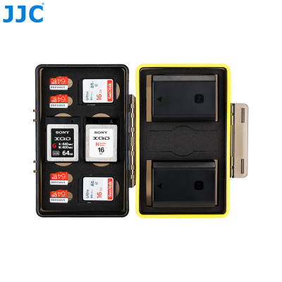 JJC BC-3UN1 Plastový box na batérie NP, kartu SD, čítačku a ďalšie