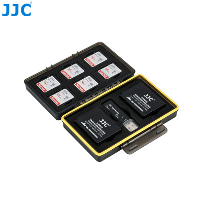 JJC BC-3NPW126 Plastový box na batérie Fujifilm NP-W126/W126S x 2 + SD x 6 + čítačka