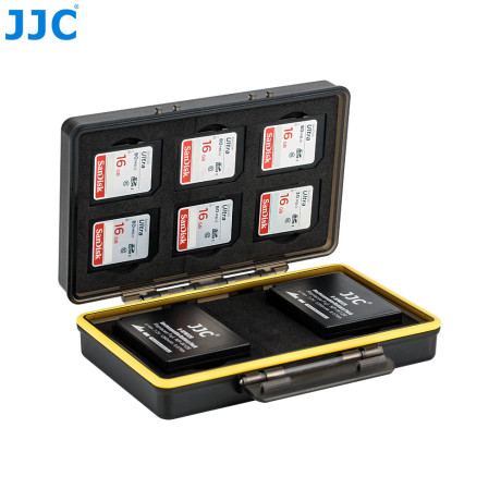 JJC BC-3NPW126 Plastový box na batérie Fujifilm NP-W126/W126S x 2 + SD x 6 + čítačka