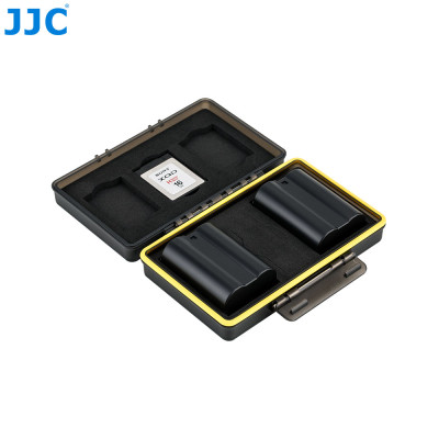 JJC BC-3XQD3   Plastový box na baterie Canon LP-E17 2 x ( např. ) + XQD Card x 3