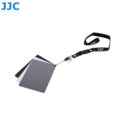 JJC šedá karta pro vyvážení bílé barvy 3v1