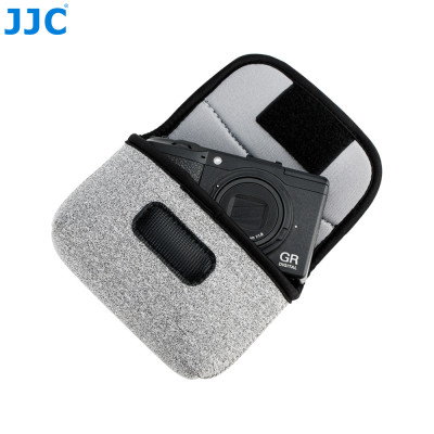 JJC OC-R1BG   Neoprénové pouzdro na fotoaparát 135 x 90 x 50 mm, tmavě šedé