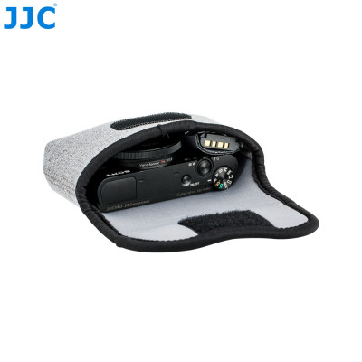 JJC OC-R1BG Neoprénové puzdro na fotoaparát 135 x 90 x 50 mm, tmavosivé