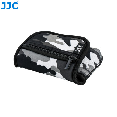 JJC OC-R1YGR   Neoprénové pouzdro na fotoaparát 135 x 90 x 50 mm, army šedé