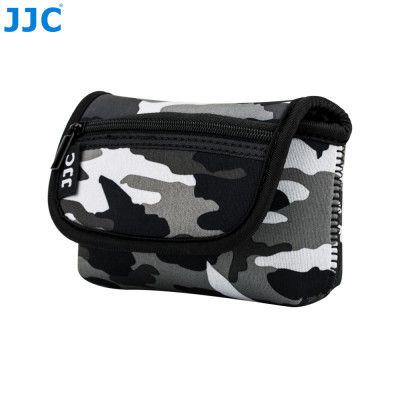 JJC OC-R1YGR Neoprénové puzdro na fotoaparát 135 x 90 x 50 mm, army grey