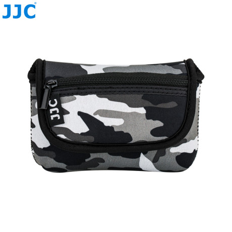 JJC OC-R1YGR   Neoprénové pouzdro na fotoaparát 135 x 90 x 50 mm, army šedé