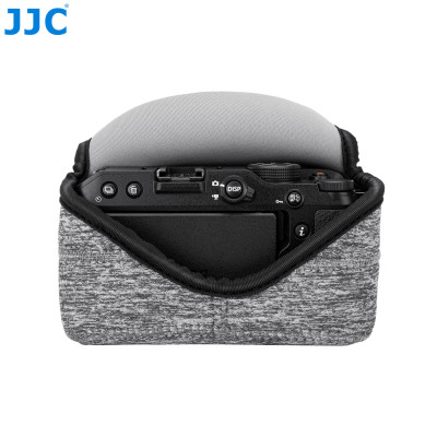 JJC OC-Z1BG Neoprénové puzdro na fotoaparát 143 x 120 x 110 mm, tmavosivé