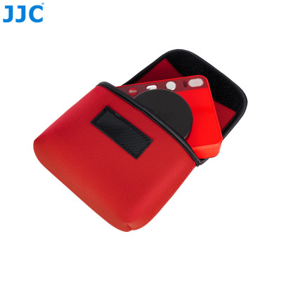 JJC OC-LSF2 RED  Kompaktní neoprénové pouzdro na fotoaparát LEICA, FUJI