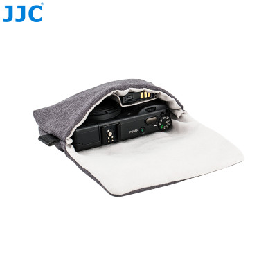 JJC CB-R1GR Kompaktní pouzdro na fotoaparát šedé 151 x 95 x 33 mm