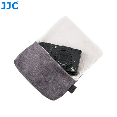 JJC CB-R1GR Kompaktné puzdro na fotoaparát sivé 151 x 95 x 33 mm