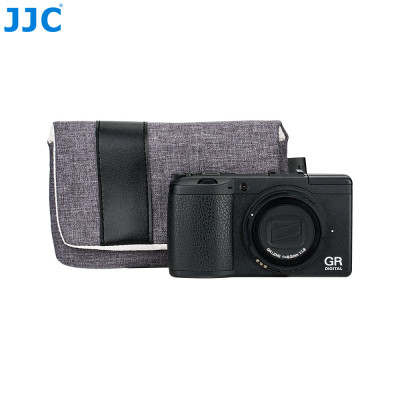 JJC CB-R1GR Kompaktné puzdro na fotoaparát sivé 151 x 95 x 33 mm