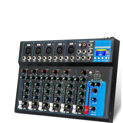 Mixér F7 7-kanálový, USB, Bluetooth, MP3 prehrávač
