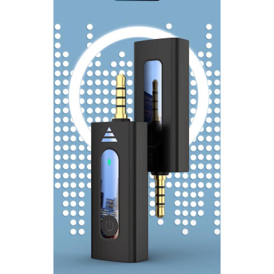 K35 Bezdrátový klopový mikrofon 2 x + příjímač s jackem 3,5mm