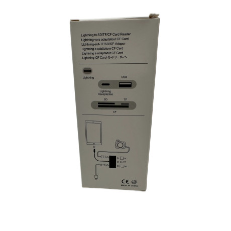 Čtečka karet, adaptér Lightning / Iphone - SD / TF / CF Card, USB / USB-C