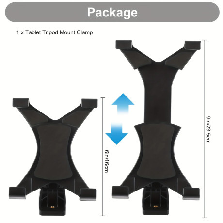 Nastavitelný plastový držák na tablet s 1/4" šroubením