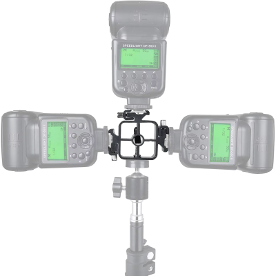 KPT-048 Univerzální 3 v 1 trijitý adaptér ( sáňky ), držák pro blesky, deštník