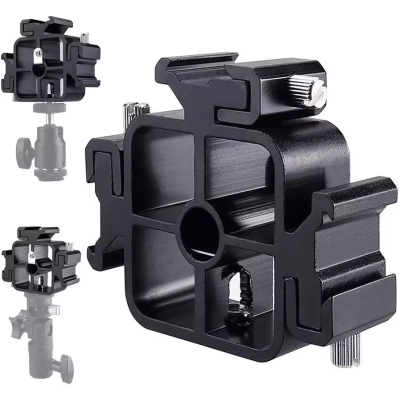 KPT-048 Univerzální 3 v 1 trijitý adaptér ( sáňky ), držák pro blesky, deštník