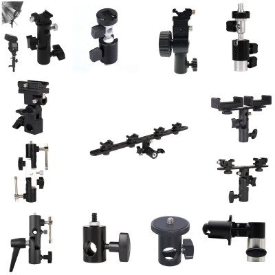 Hliníkový držák Typu B pro uchycení blesku+deštník+stojan