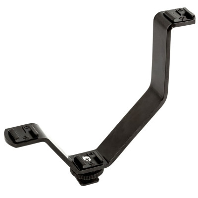 Hliníkový držiak typu V pre svetlo, blesk, mikrofón - 3 x pätica Colt pre digitálne zrkadlovky a videokamery