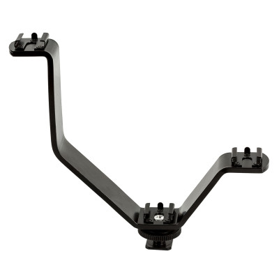 Hliníkový držák typu V pro světlo, blesk, mikrofon - 3 x Colt shoe pro DSLR fotoaparáty a kamery