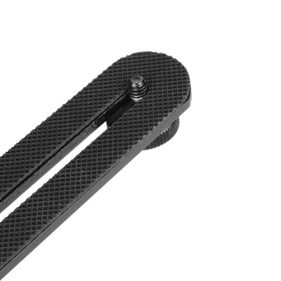 Univerzálny statívový držiak, dvojitá predlžovacia tyč, so skrutkami 1/4" pre fotoaparát, blesk, svetlo