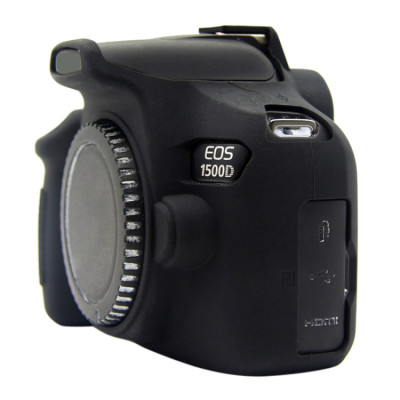 PULUZ silikónové puzdro pre Canon EOS 1300D / 1500D (čierne)