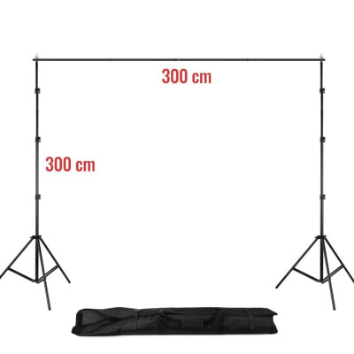 Konštrukcia pre zavesenie pozadia 3 x 3 m, statívy 300 cm + segmentový nosník 300 cm