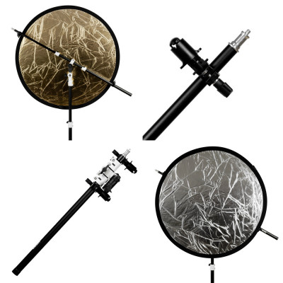 Držák na statív – rameno pro připevnění odrazové desky 120 cm + čep 16mm