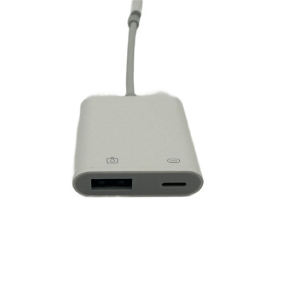 Adaptér, převodník Lightning (Iphone) - USB + Lightning ( nabíjení, data )