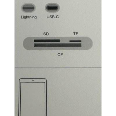 Čtečka karet, adaptér Lightning / Iphone a USB/C - SD / TF / CF Card, USB / USB-C