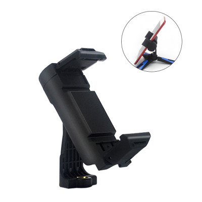 Univerzálny držiak na telefón ( klip ) pre statív, selfie tyč, s nožičkou čierny