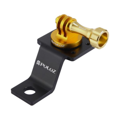Pevný držiak na motocykel z hliníkovej zliatiny PULUZ s adaptérom a skrutkou pre kamery GoPro, Insta360, DJI a iné akčné kamery