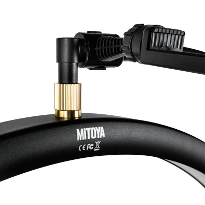 MITOYA LED MOON LIGHT 2700-5600K, cosmetic lamp on tripod [Black]