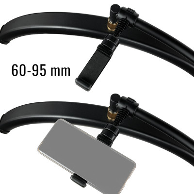 MITOYA LED MĚSÍČNÍ SVĚTLO 2700-5600K kosmetická lampa na stativu [Černá]