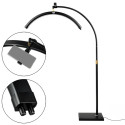 MITOYA LED MOON LIGHT 2700-5600K, kozmetická lampa na statíve [čierna]