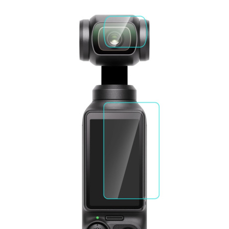 Tvrzené sklo na ochranu objektivu a dipleje pro DJI OSMO Pocket 3 (průhledný)