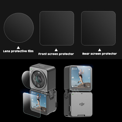 copy of Tvrzené sklo na ochranu objektivu a dipleje pro DJI OSMO Pocket 3 (průhledný)