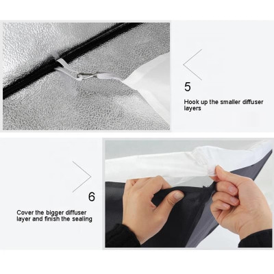 Softbox 80 x 120 cm , with Bowens mount, portable and foldable