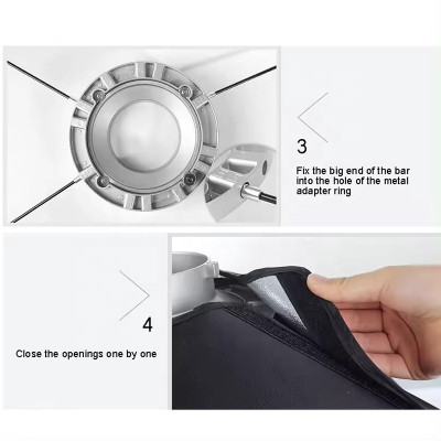 Softbox 50 x 70 cm , with Bowens mount, portable and foldable