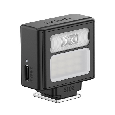 Ulanzi SL02 Mini Flash, blesk + Mini LED, čierny