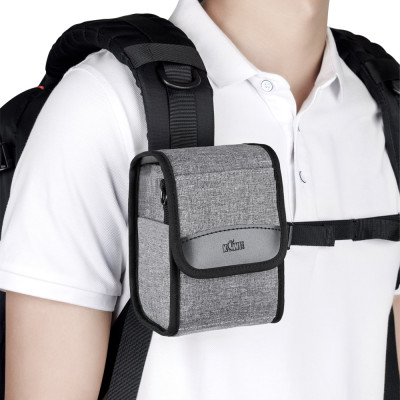 KIWIFOTOS Kompaktní pouzdro na fotoaparát, šedé