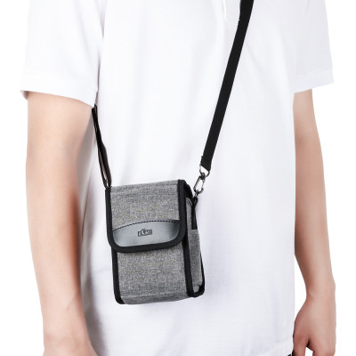 KIWIFOTOS Kompaktné puzdro na fotoaparát, sivé