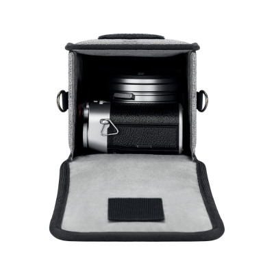 KIWIFOTOS Kompaktné puzdro na fotoaparát, sivé